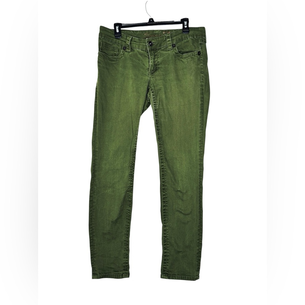 Seven7 Mid Rise Skinny Jeans Green